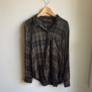 Rails 100% Rayon Plaid Shirt